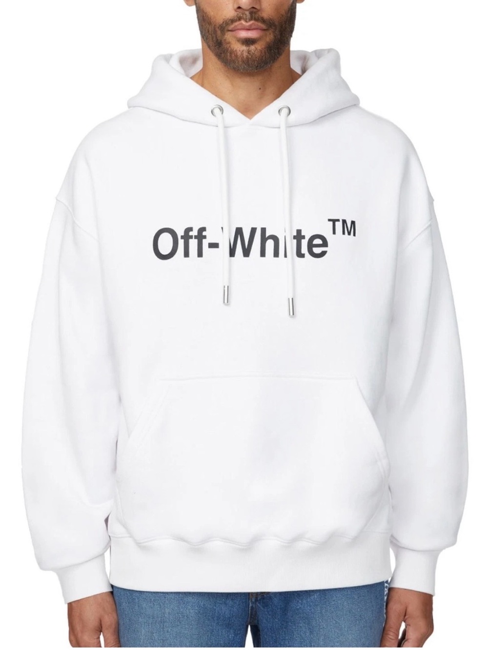 Off-White Costco Exclusive Men's Pullover Oversize Fit Hoodie White Size Large